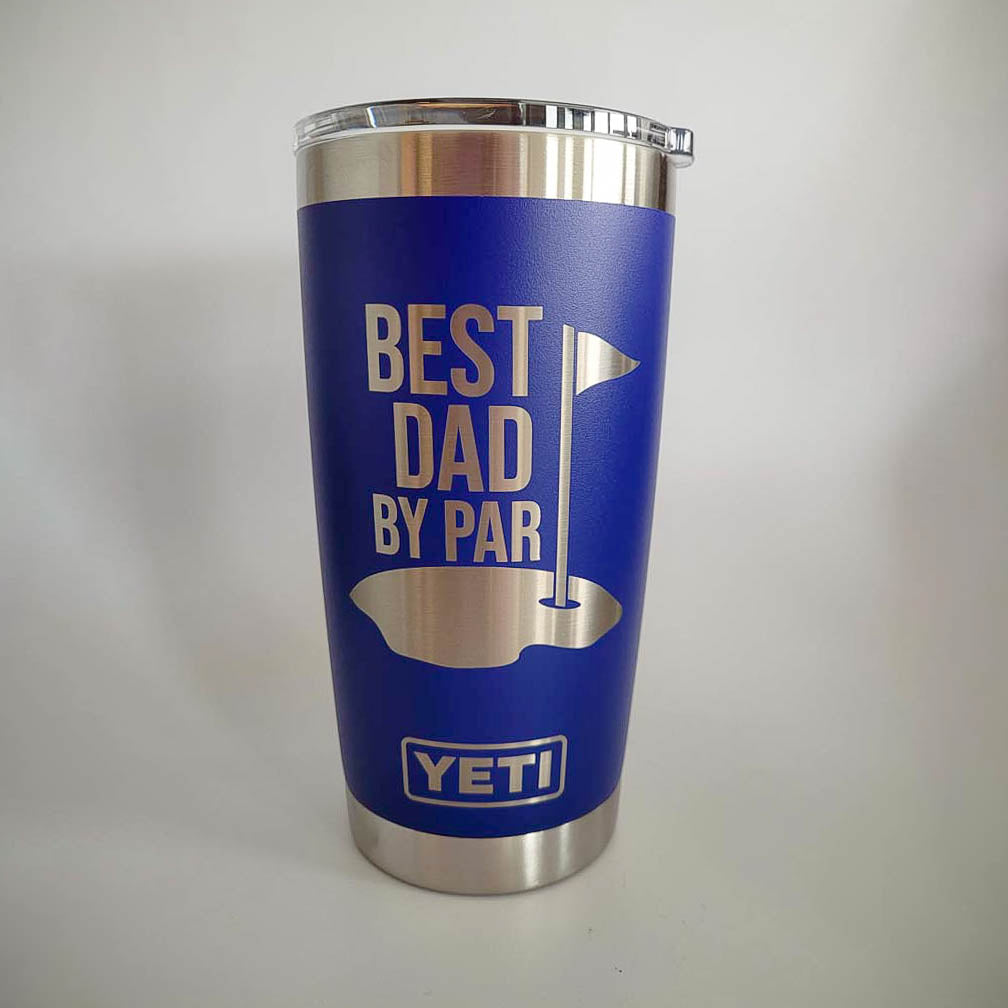 Best Dad By Par - Custom Engraved YETI
