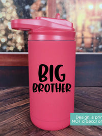 Big Brother Custom Printed 12oz Maars Red Matte Water Bottle by Sunny Box