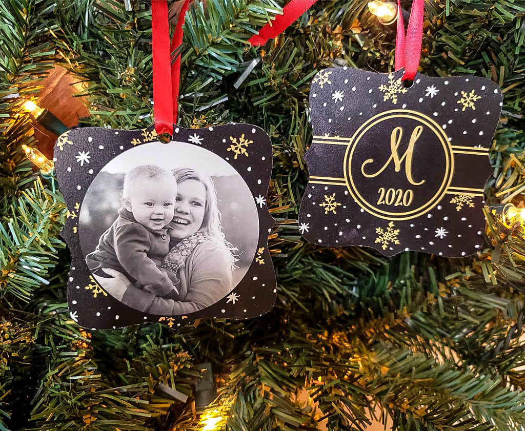Personalized Photo Ornament - Christmas Gift - Sunny Box