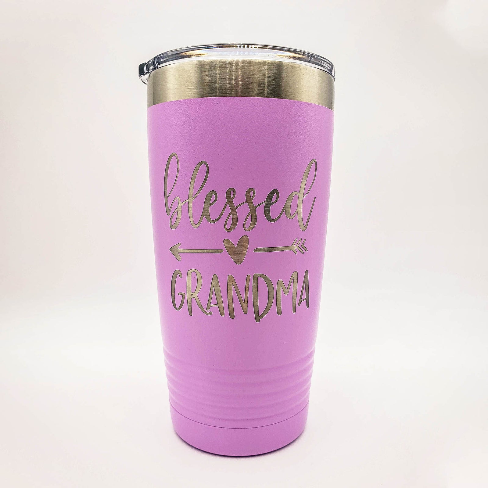 Blessed Grandma Engraved Polar Camel Tumbler 20oz Light Purple Sunny Box