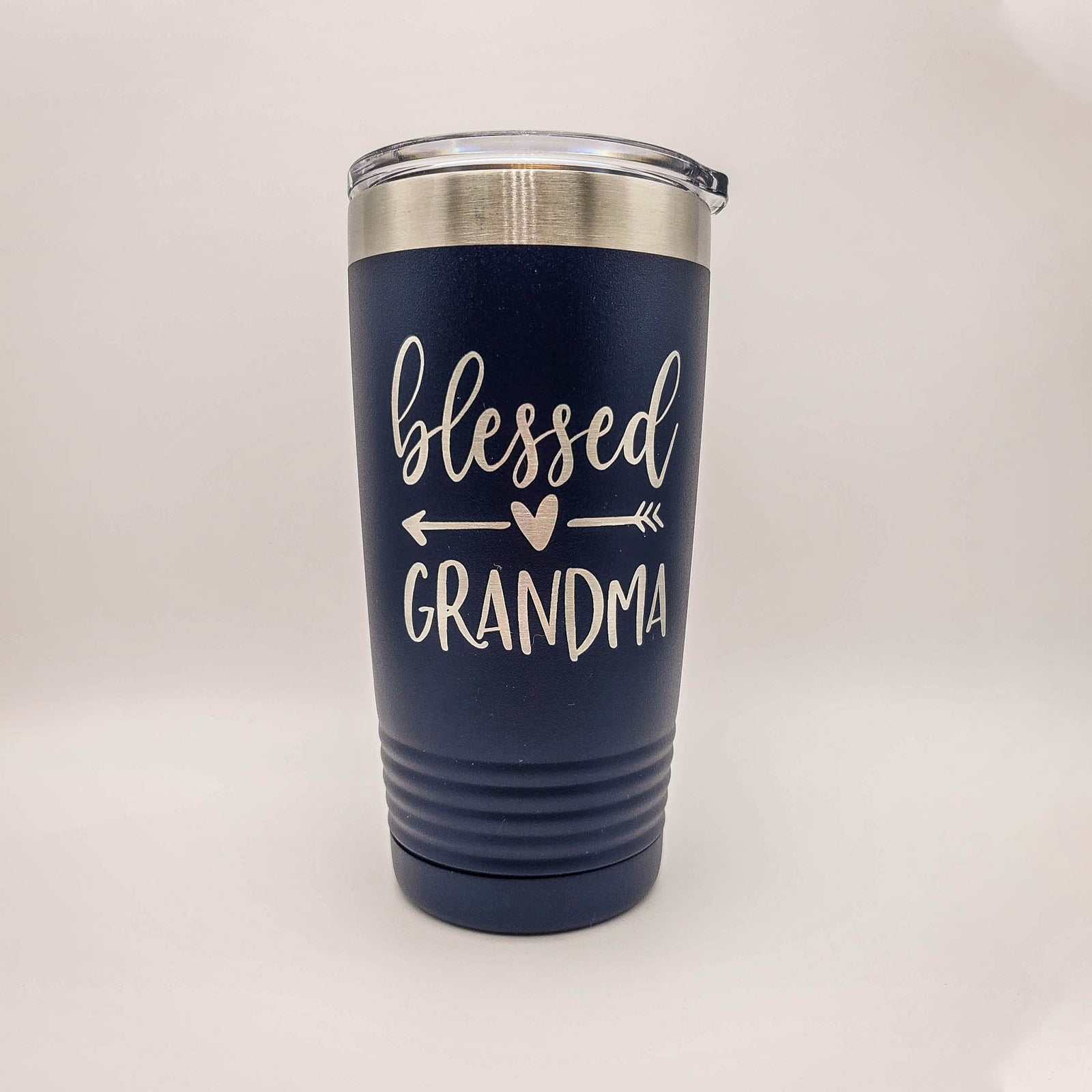Blessed Grandma Engraved Polar Camel Tumbler 20oz Navy Sunny Box