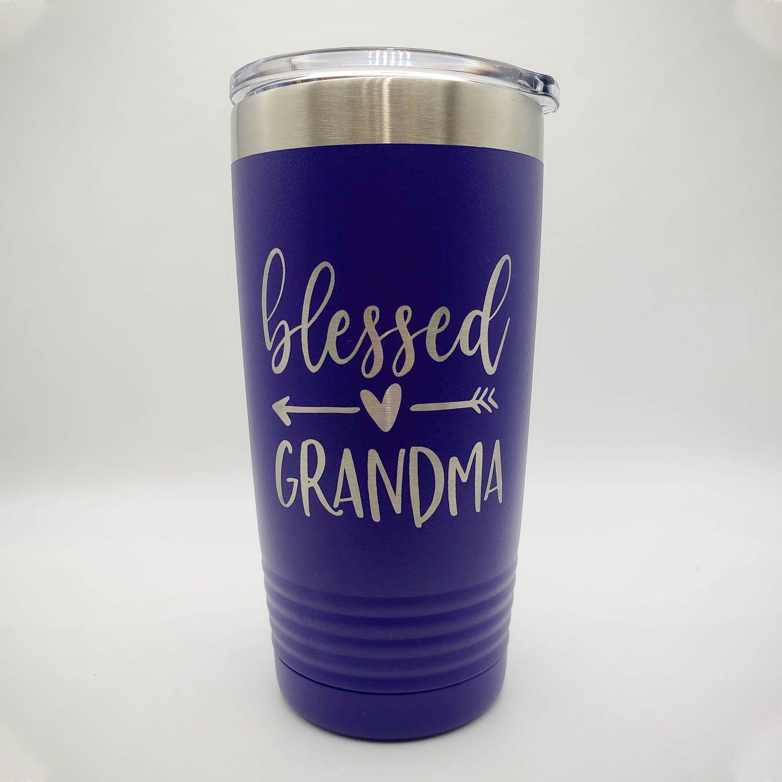 Blessed Grandma Engraved Polar Camel Tumbler 20oz Purple Sunny Box