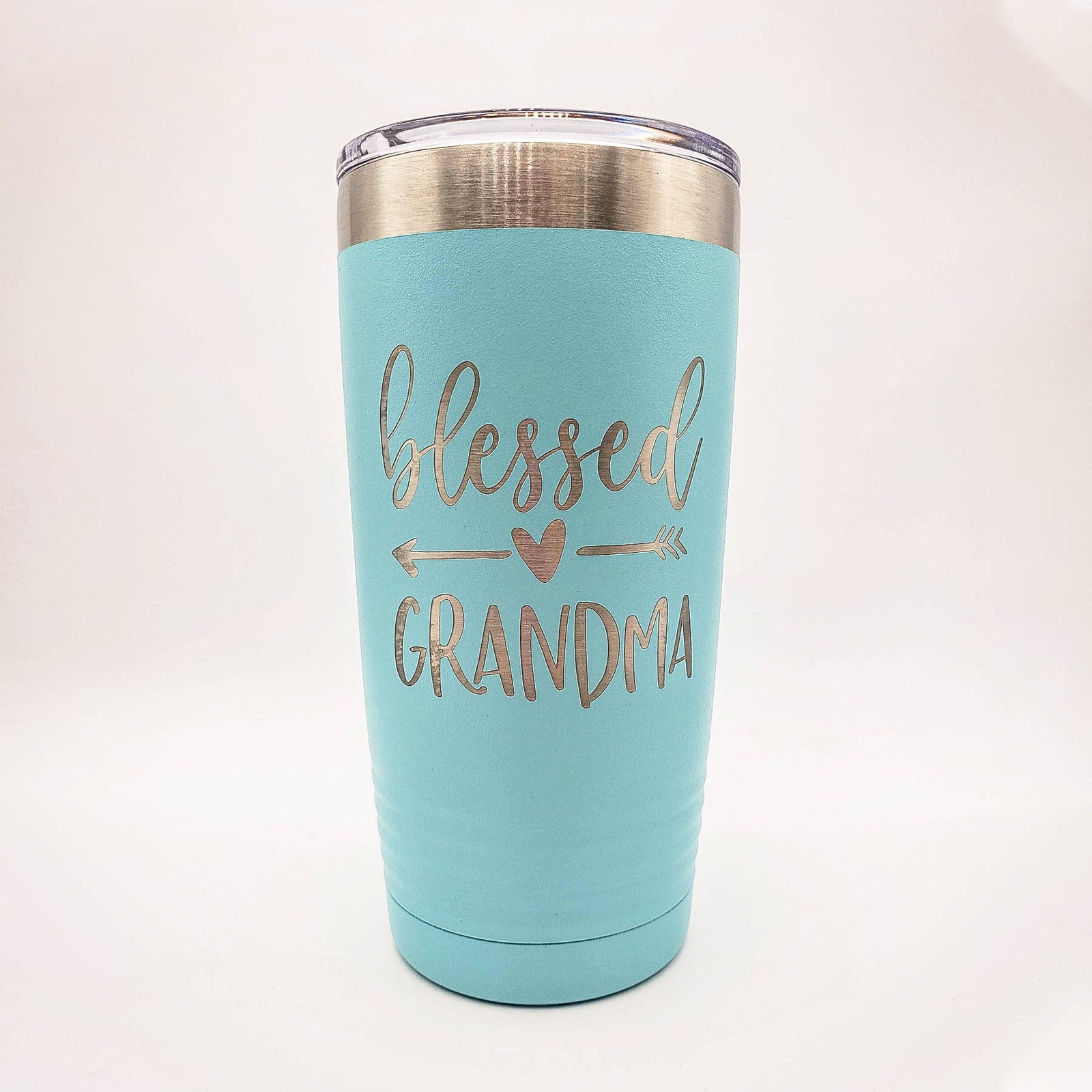 Blessed Grandma Engraved Polar Camel Tumbler 20oz Teal Sunny Box
