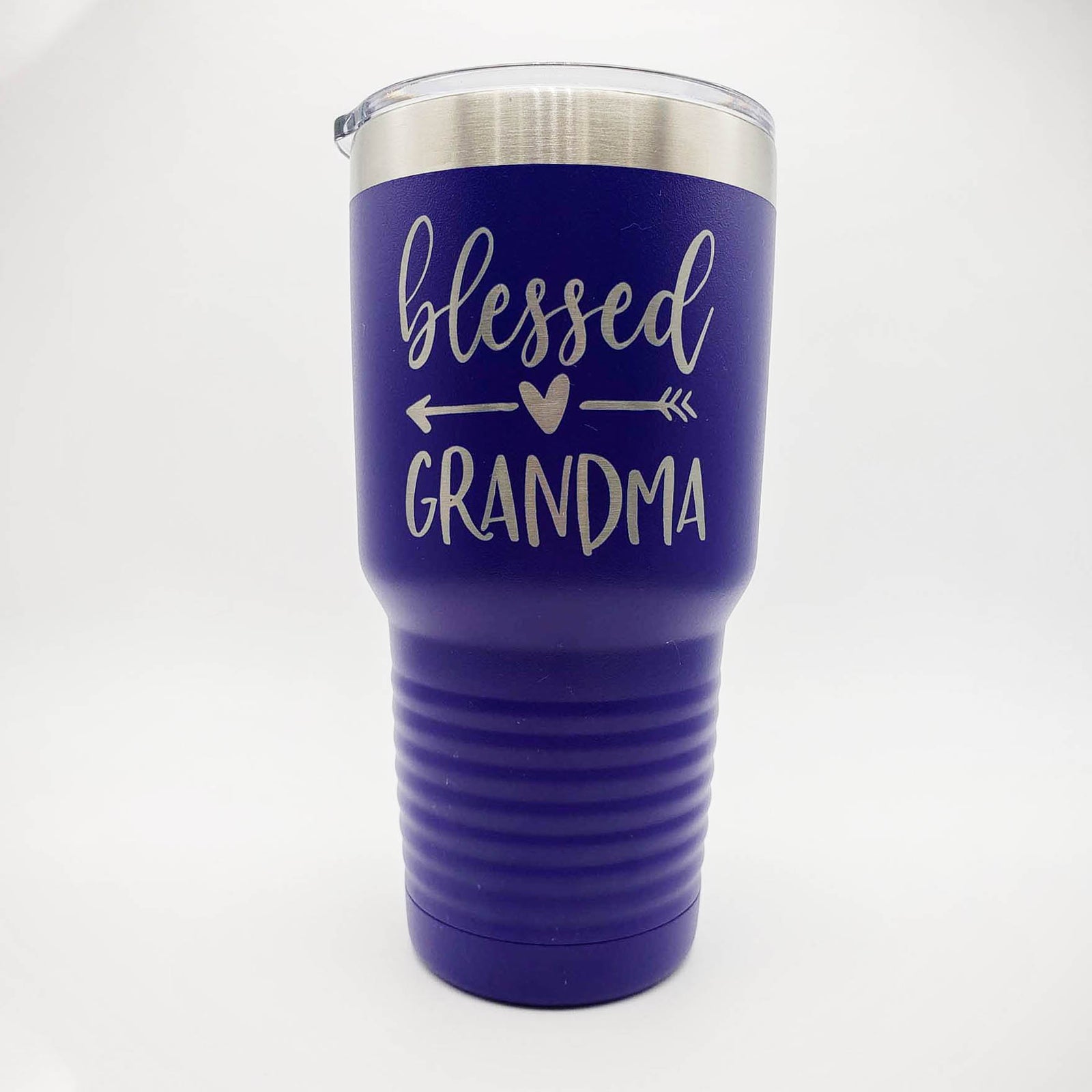 Blessed Grandma - Engraved 30oz Purple Polar Camel Tumbler - Sunny Box