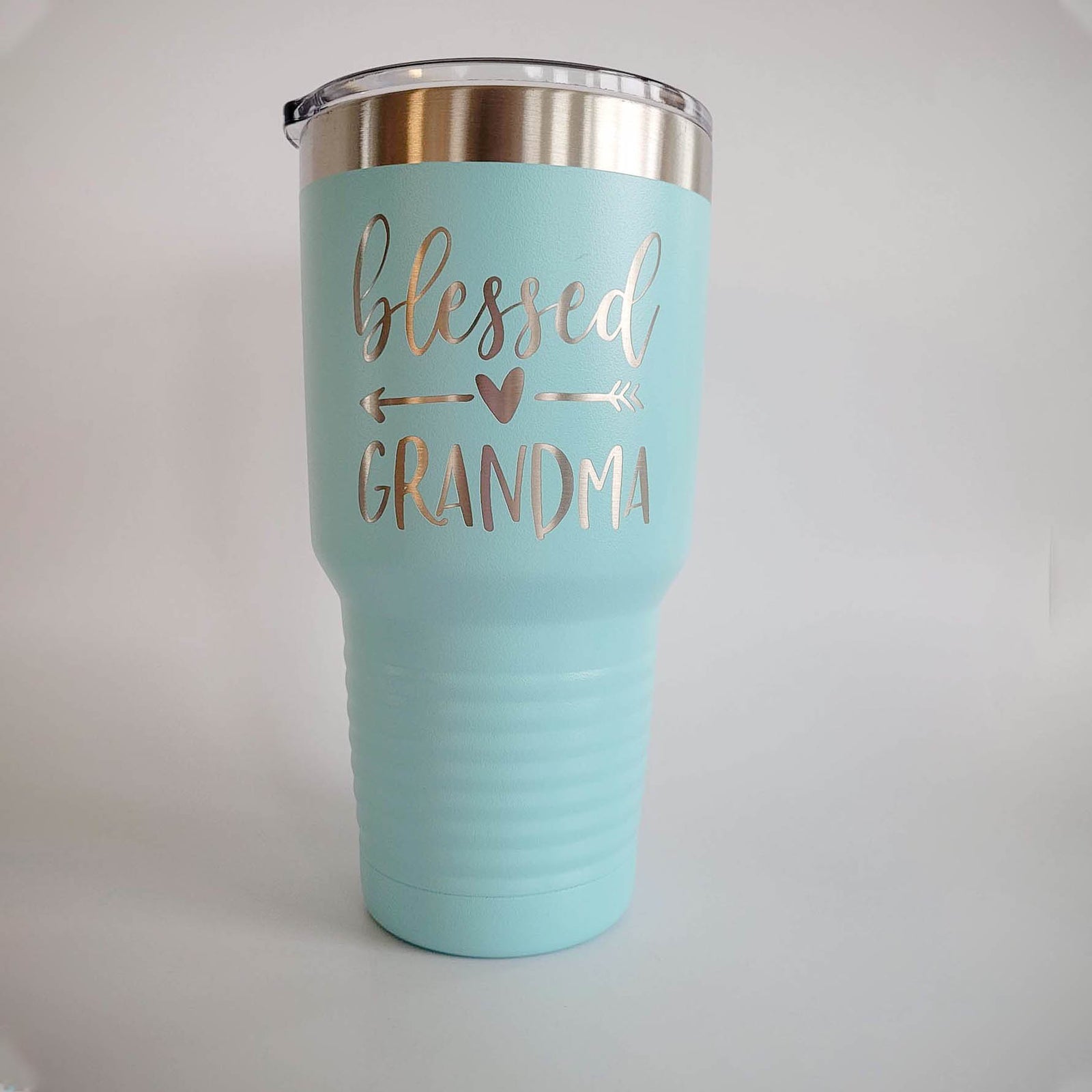 Blessed Grandma - Engraved 30oz Teal Polar Camel Tumbler Sunny Box
