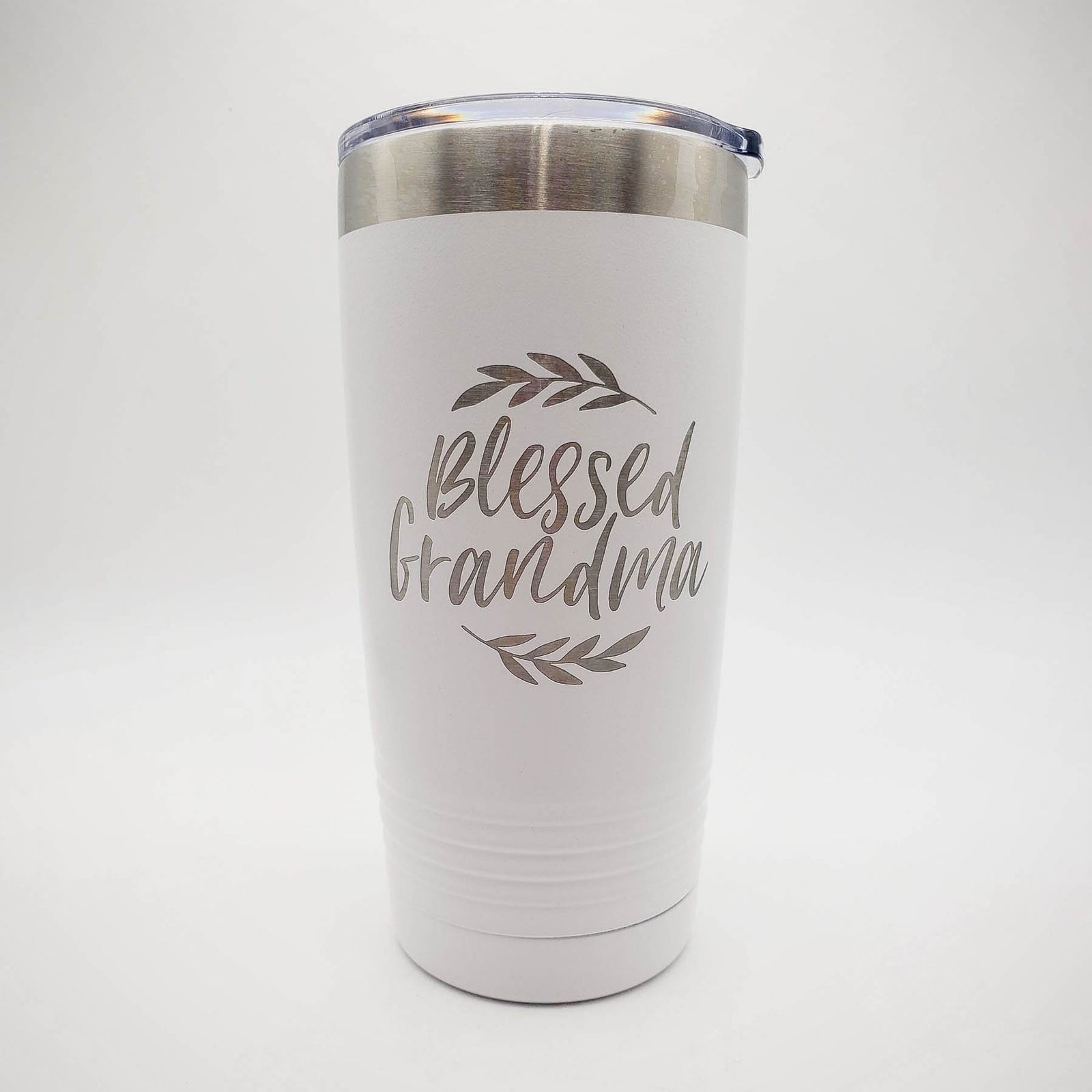 Blessed Grandma Engraved 20oz White Polar Camel Sunny Box