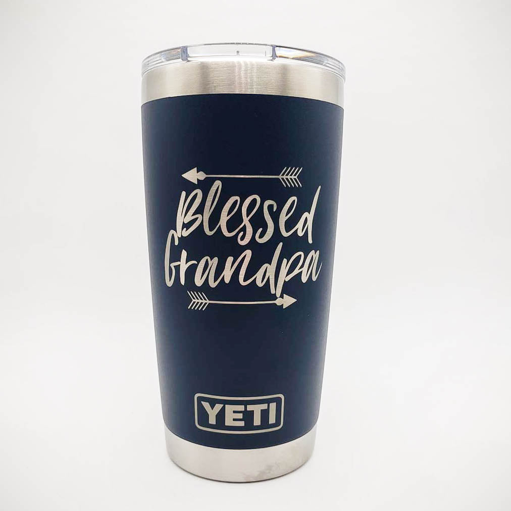Blessed Grandpa Engraved YETI Tumbler