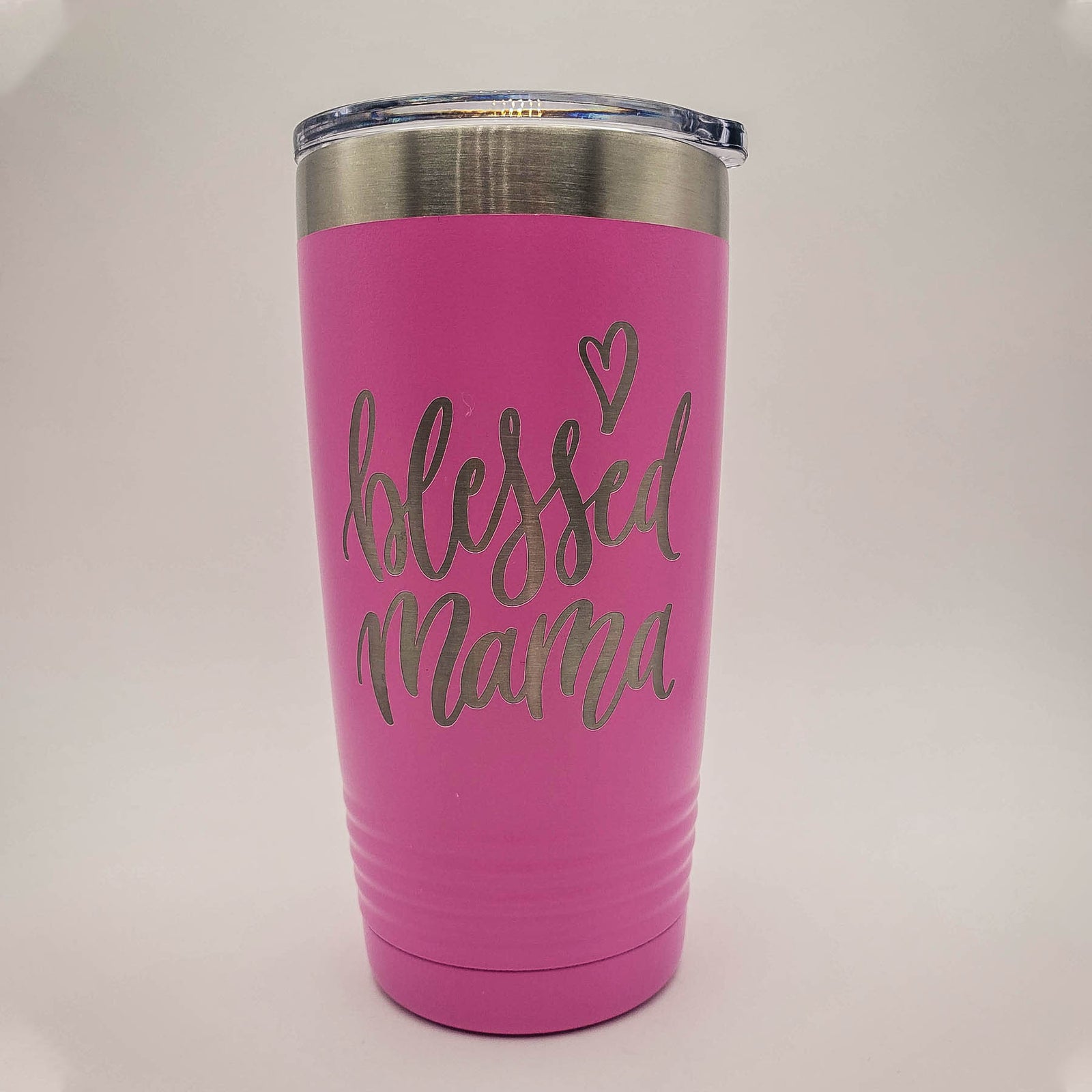 Blessed Mama Engraved Polar Camel Tumbler Pink 20oz Sunny Box
