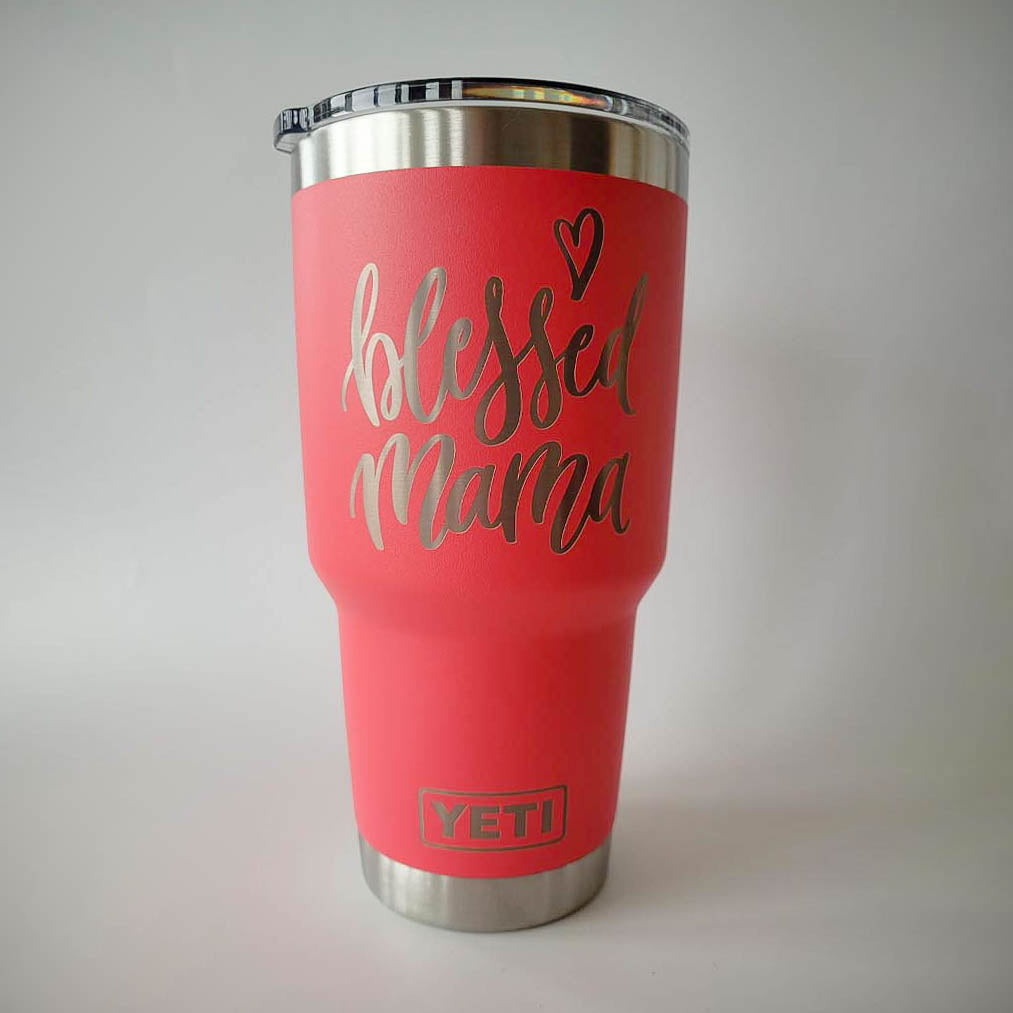 Blessed Mama Engraved YETI Tumbler