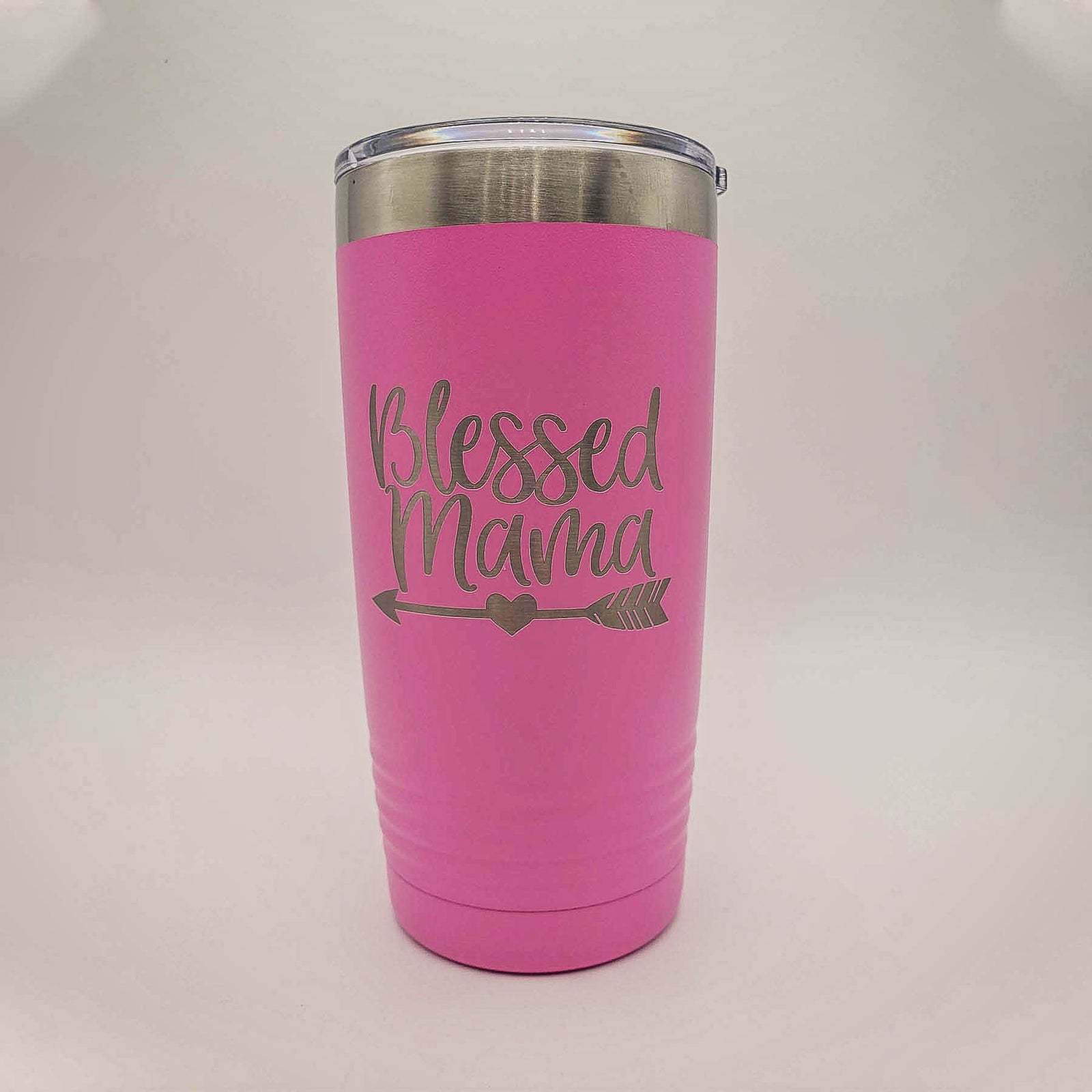 Blessed Mama Engraved Polar Camel Tumbler 20oz Pink Sunny Box
