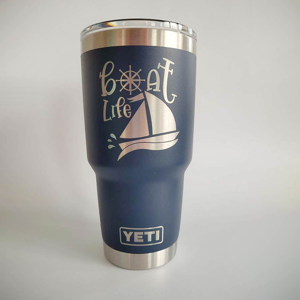 Boat Life Engraved YETI Tumbler