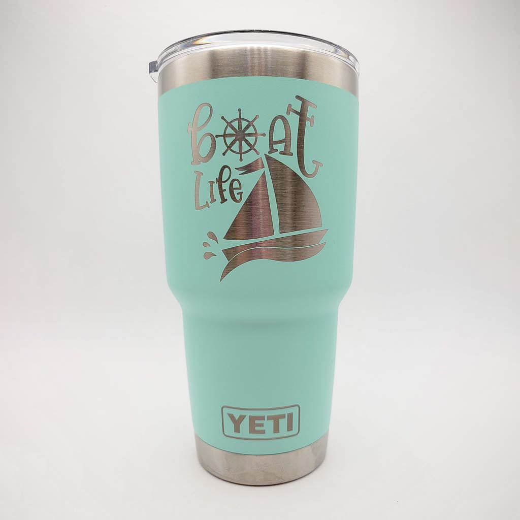 Boat Life Engraved YETI Tumbler