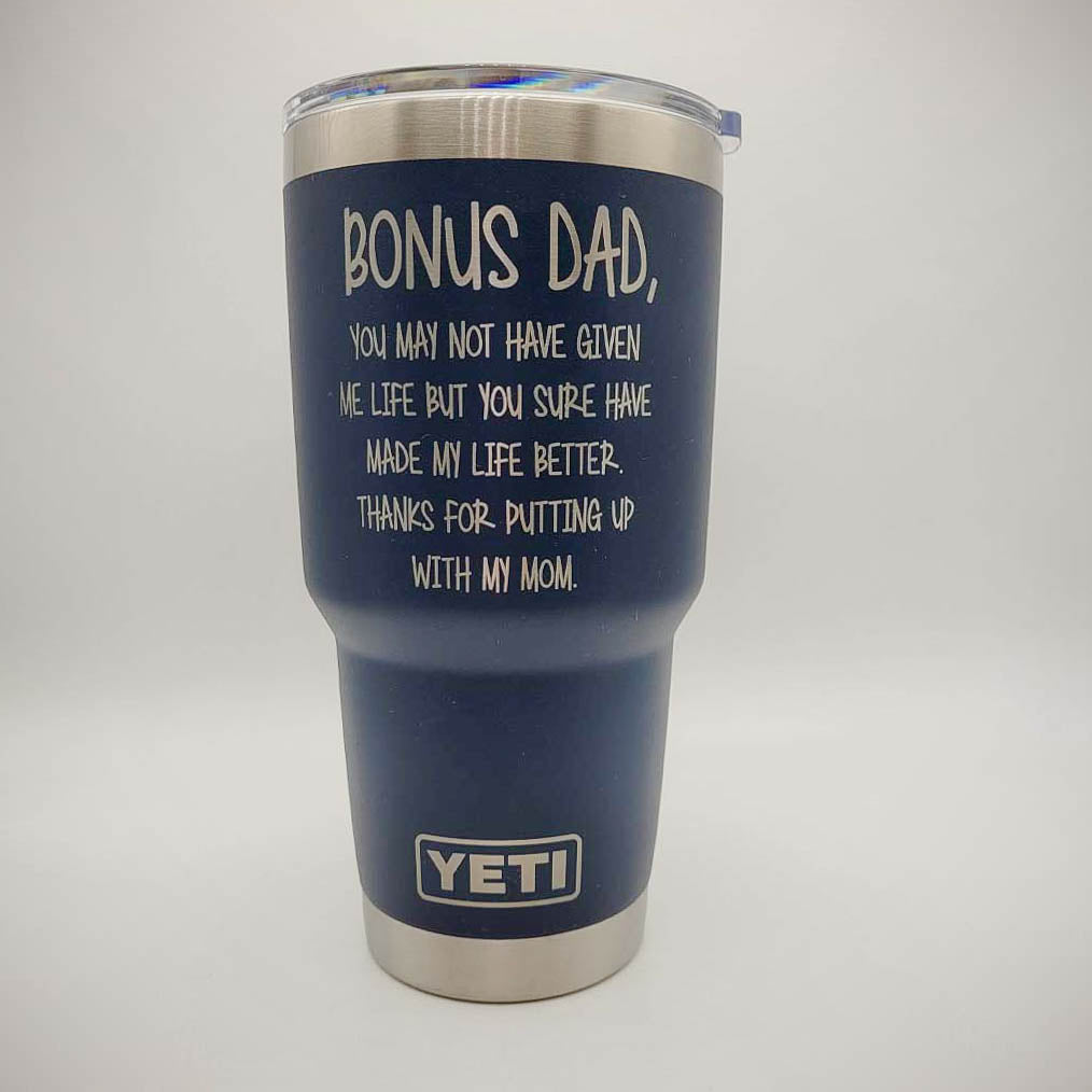 Bonus Dad Engraved YETI Tumbler