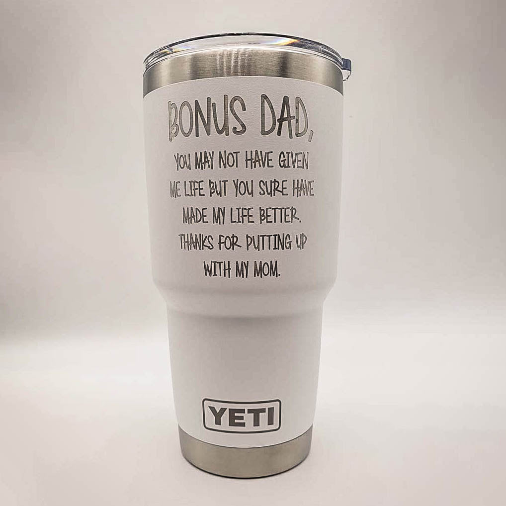 Bonus Dad Engraved YETI Tumbler