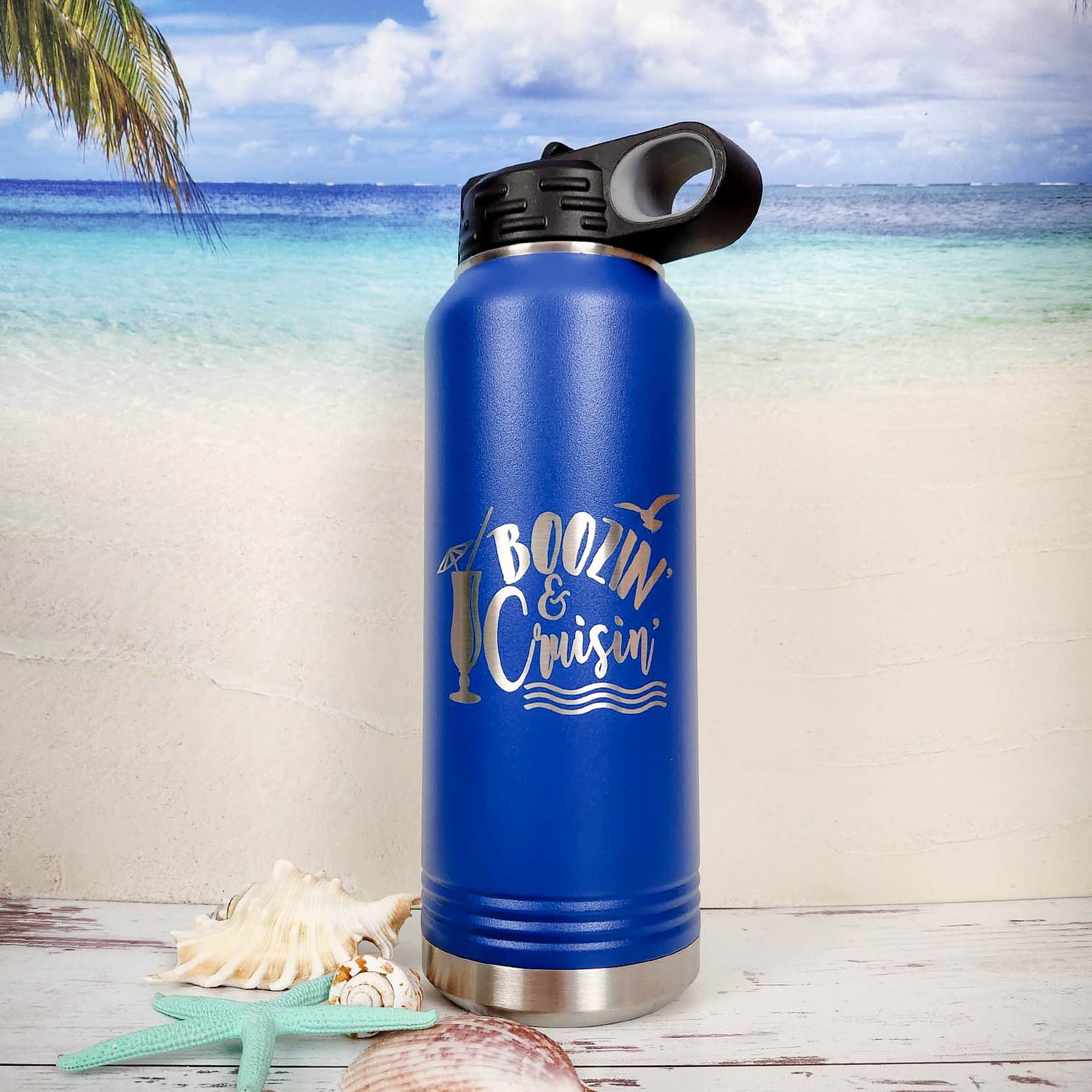Boozin' & Cruisin' Engraved Polar Camel Tumbler