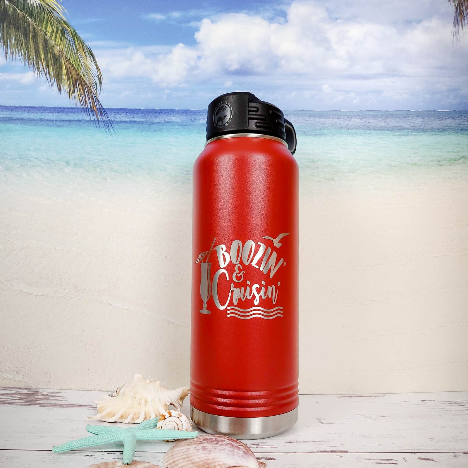 Boozin' & Cruisin' Engraved Polar Camel Tumbler