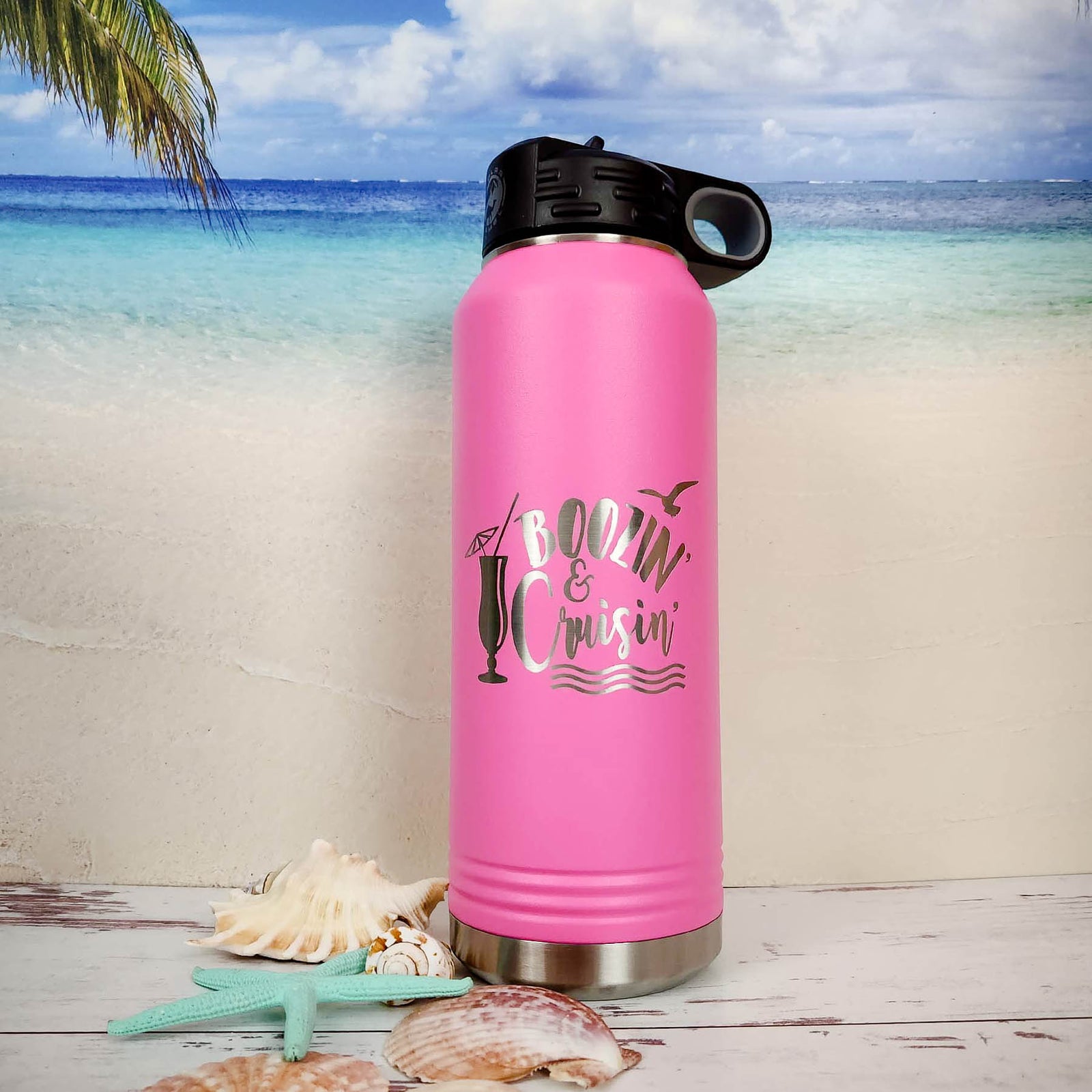 Boozin' & Cruisin' Engraved Polar Camel Tumbler