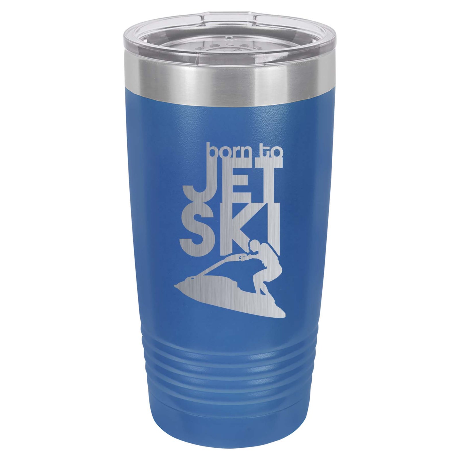 Born to Jet Ski - Engraved 20oz Blue Polar Camel Tumbler - Sunny Box