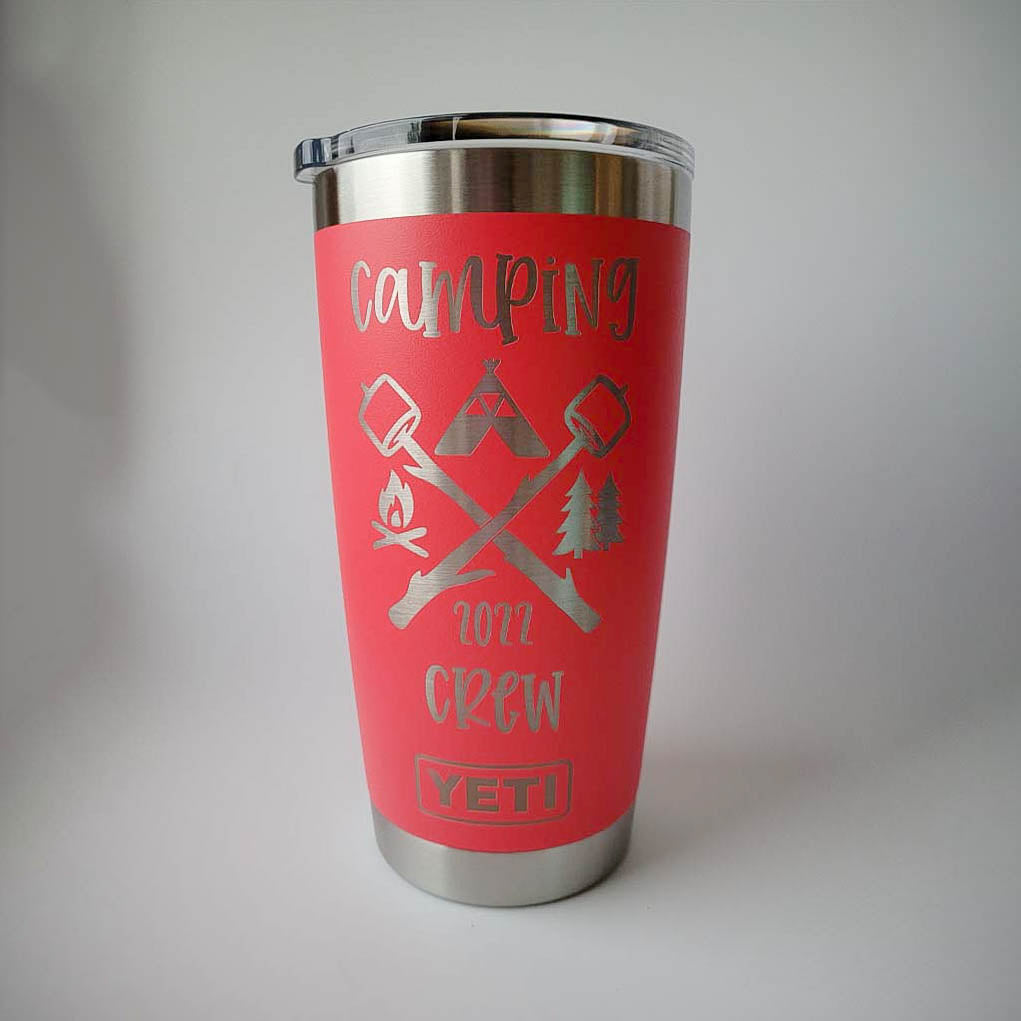 Camping Crew Engraved YETI Tumbler