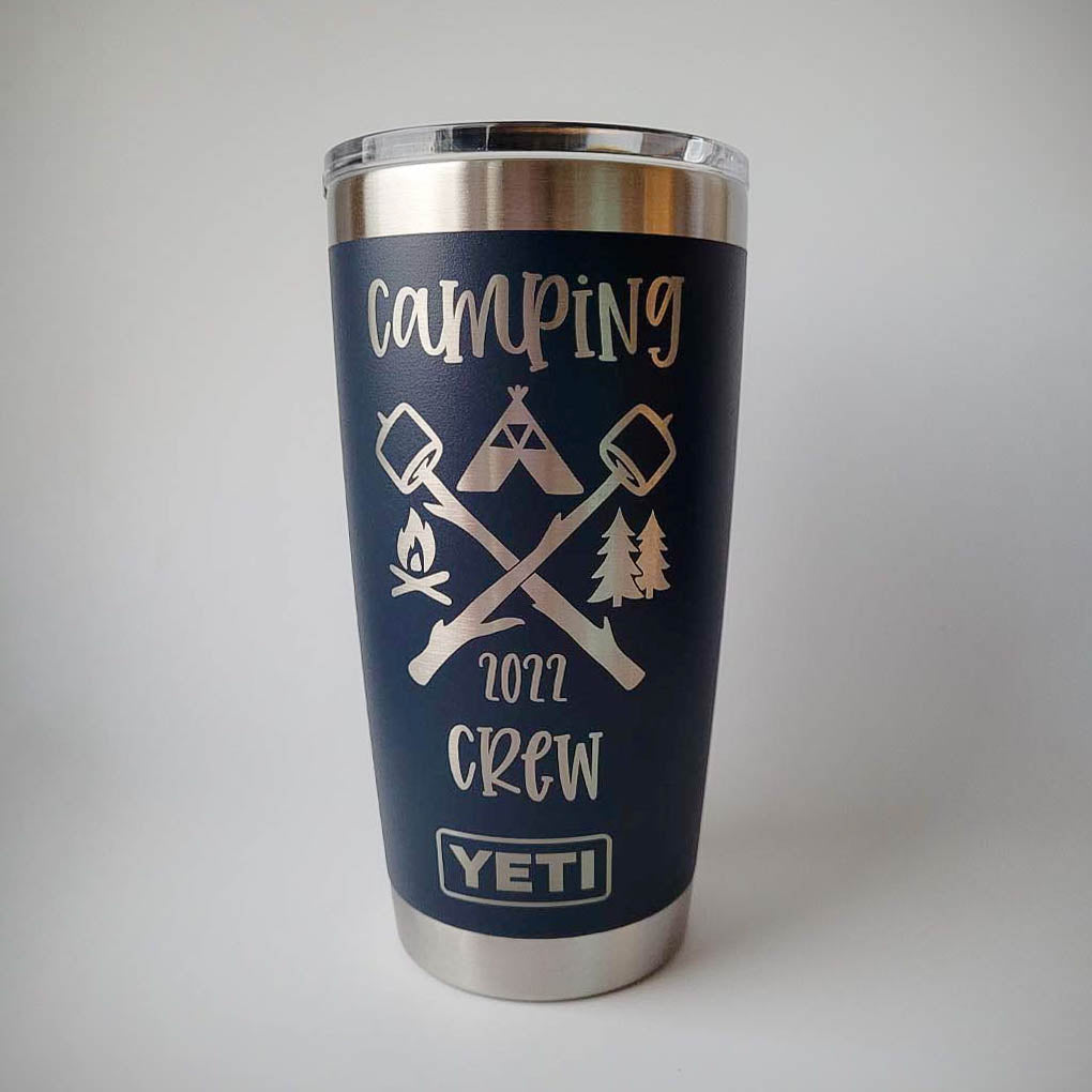 Camping Crew Engraved YETI Tumbler