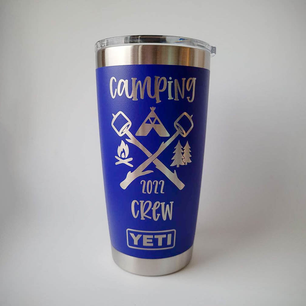 Camping Crew Engraved YETI Tumbler