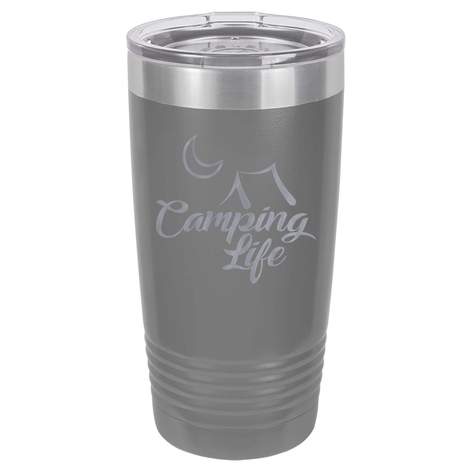 Camping Life Engraved Polar Camel Tumbler