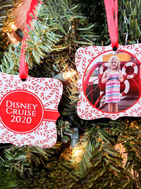 Candy Cane Personalized Photo Ornament - Sunny Box