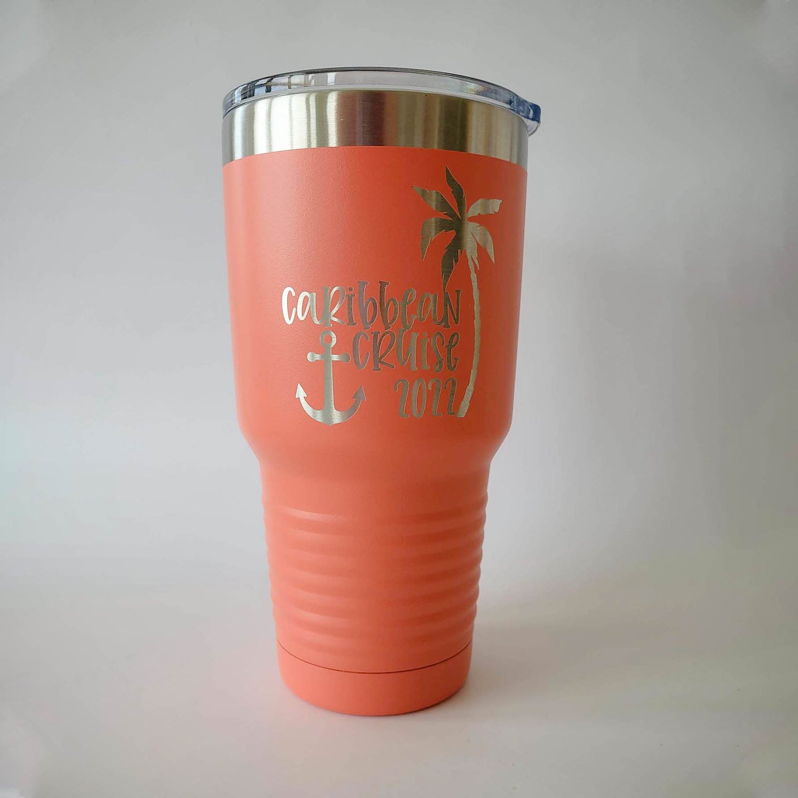 Caribbean Cruise - Engraved 30oz Coral Polar Camel Tumbler - Sunny Box
