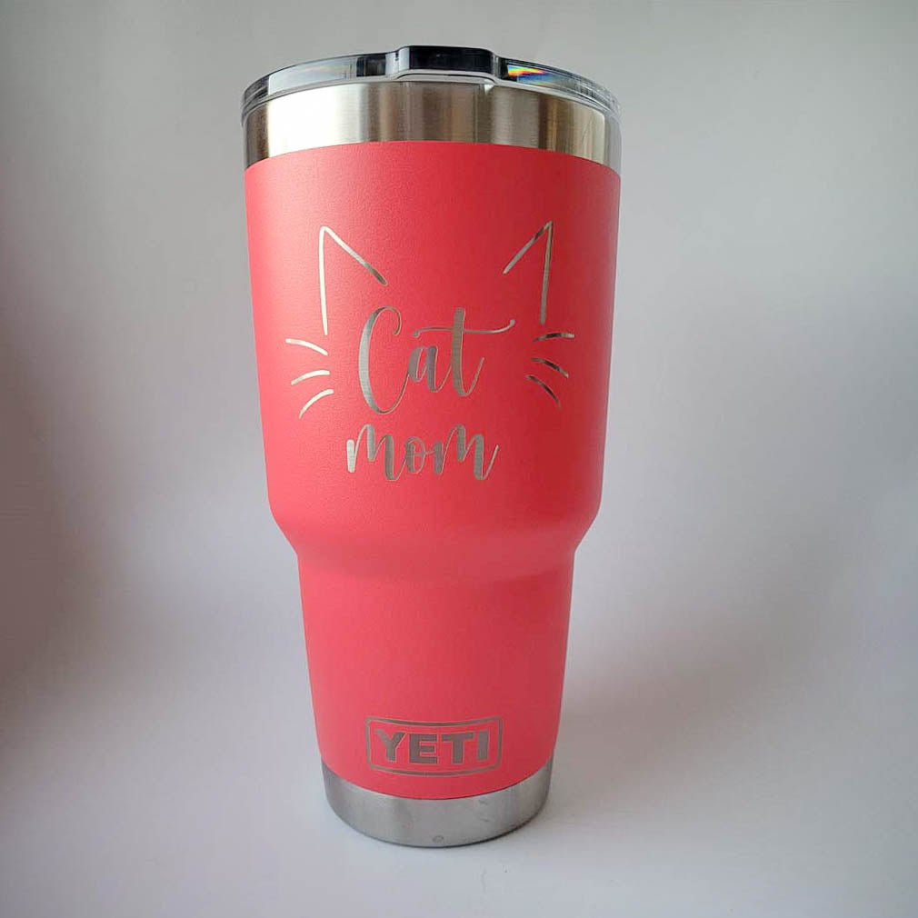 Mom Fuel,yeti Tumbler,engraved Yeti,personalized Yeti,pink Yeti,custom  Tumbler,laser Engraved Cup,yeti With Name,steel Tumbler,ice Pink Yeti 