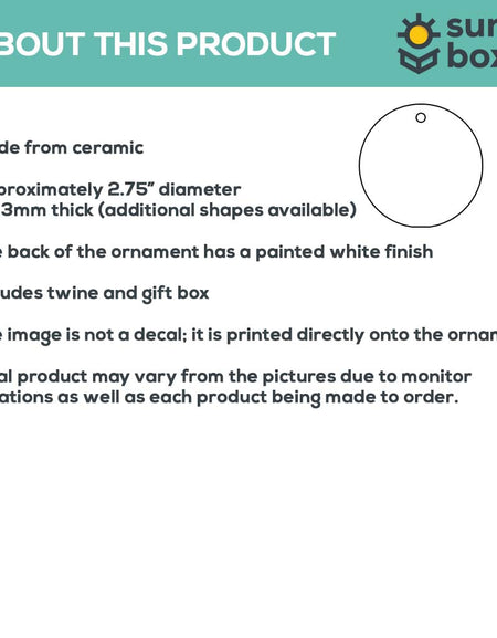 In Loving Memory - Ceramic Photo Ornament