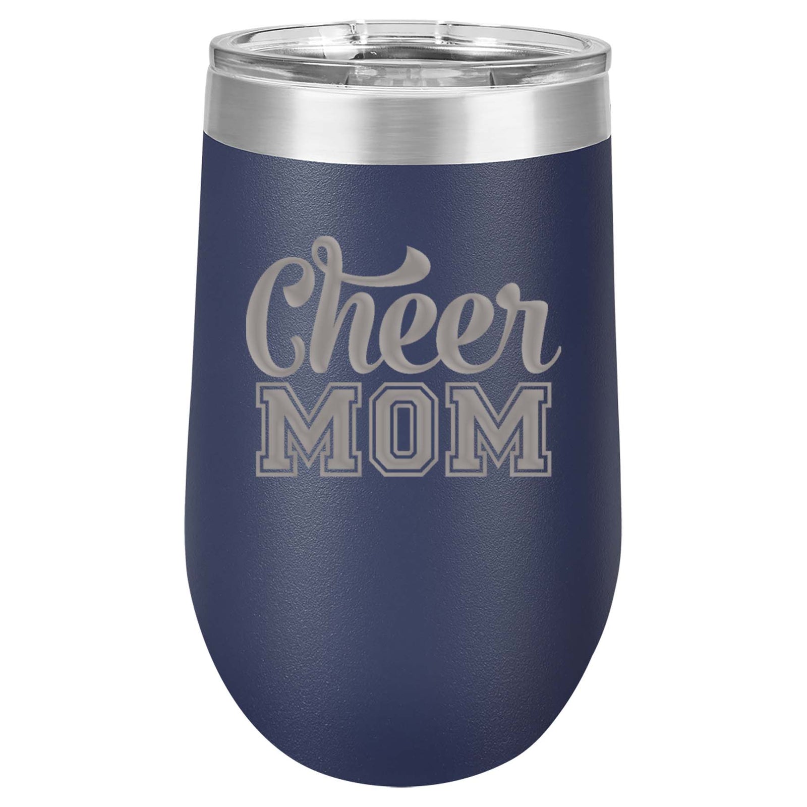 Cheer Mom Engraved Polar Camel 16oz Wine Tumbler - Sunny Box