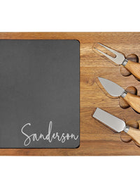 Personalized Cheeseboard with Utensils