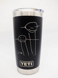 Child's Handwriting / Artwork / Drawing Custom Engraved YETI