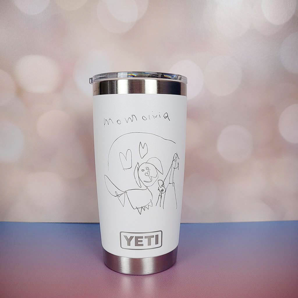 Personalized YETI tumbler, Custom Yeti Rambler - Laser Engraved Yeti Cup -  Wedding Gift - Powder …