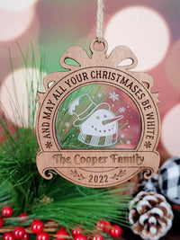 Personalized Christmas Ornament Snowman by Sunny Box