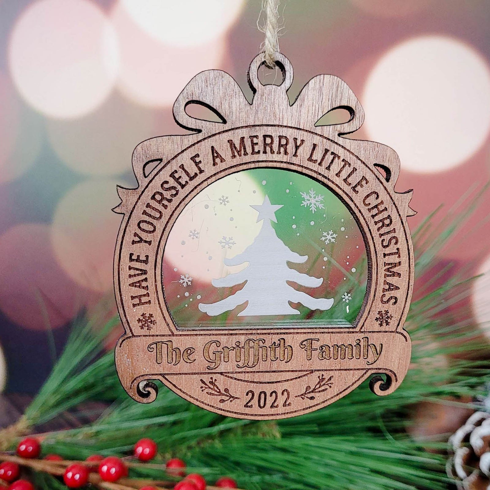 Personalized Christmas Ornament Christmas Tree by Sunny Box