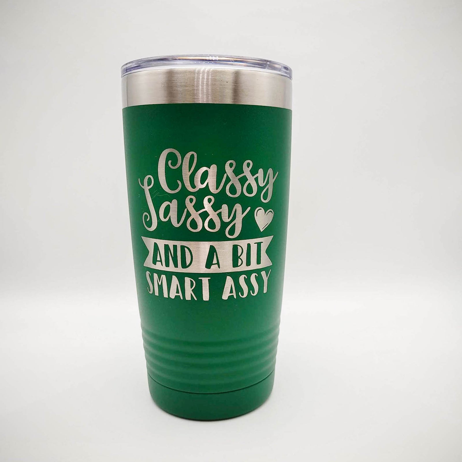 Classy Sassy and a Bit Smart Assy Engraved Polar Camel Green Tumbler - Sunny Box