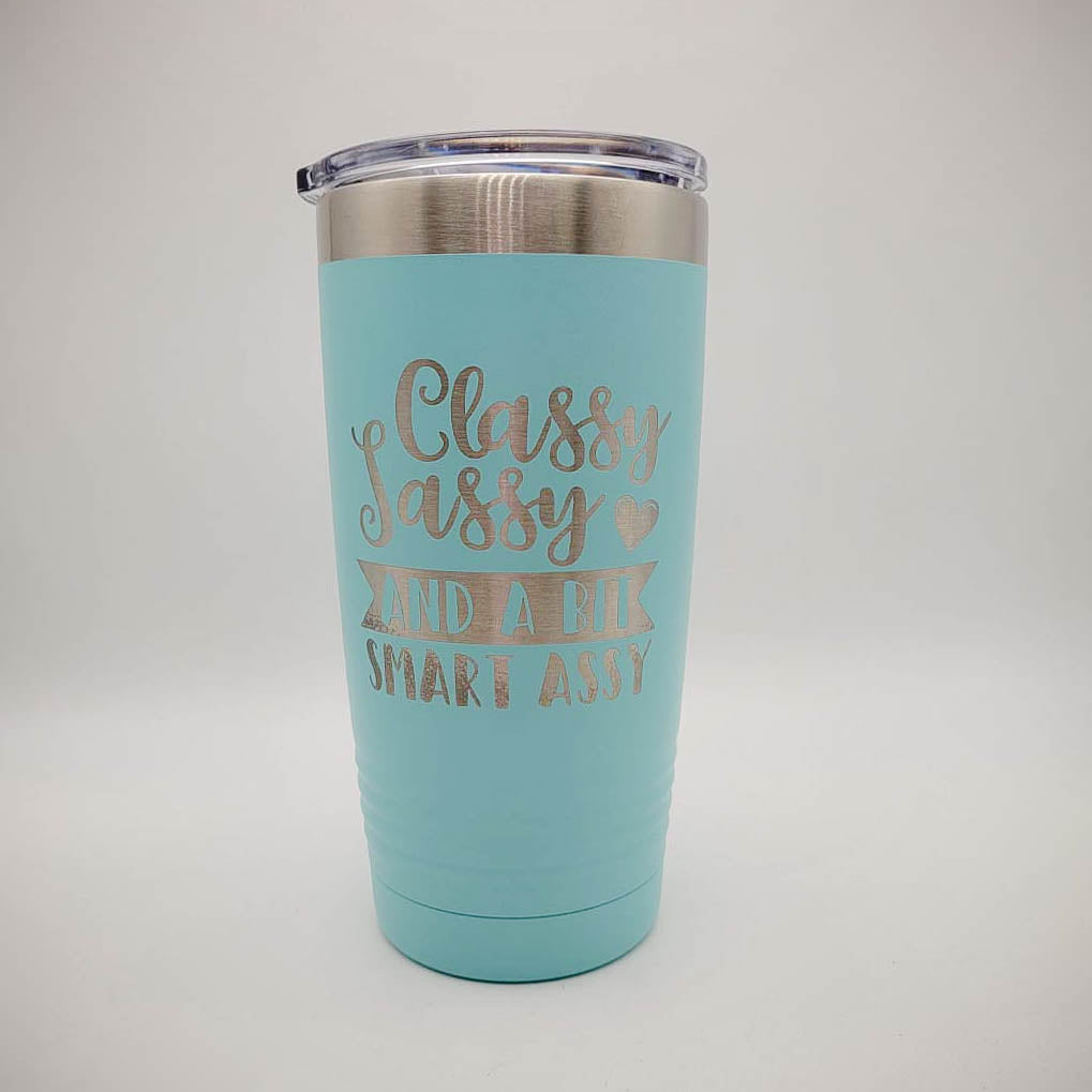 Classy Sassy and a Bit Smart Assy - Engraved Polar Camel 20oz Teal Sunny Box