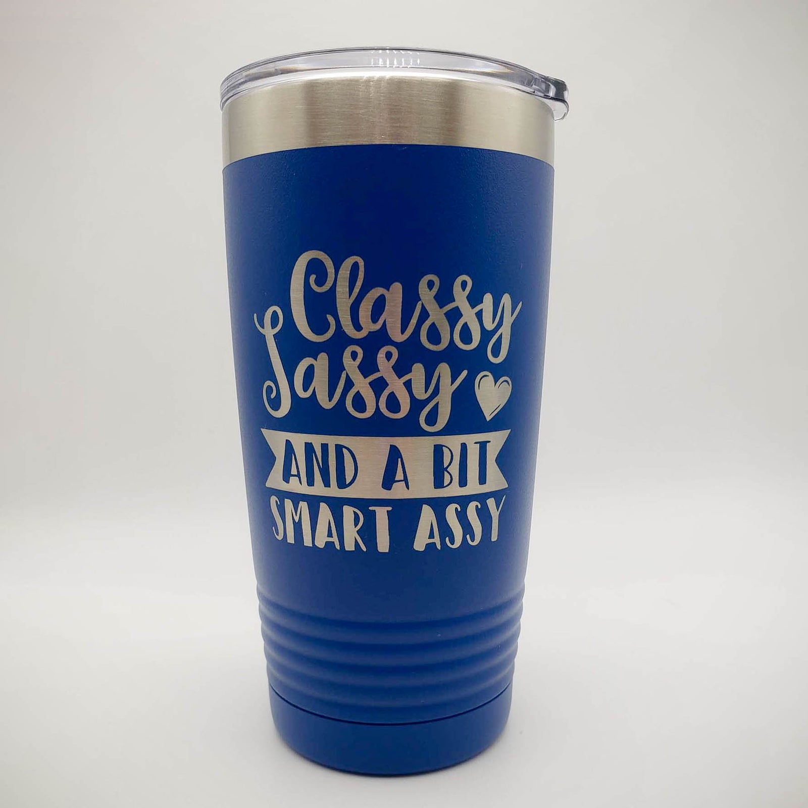 Classy Sassy and a Bit Smart Assy Engraved Polar Camel Tumbler Blue Sunny Box