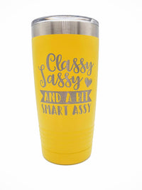 Classy Sassy and a Bit Smart Assy Engraved Polar Camel Tumbler Yellow Sunny Box