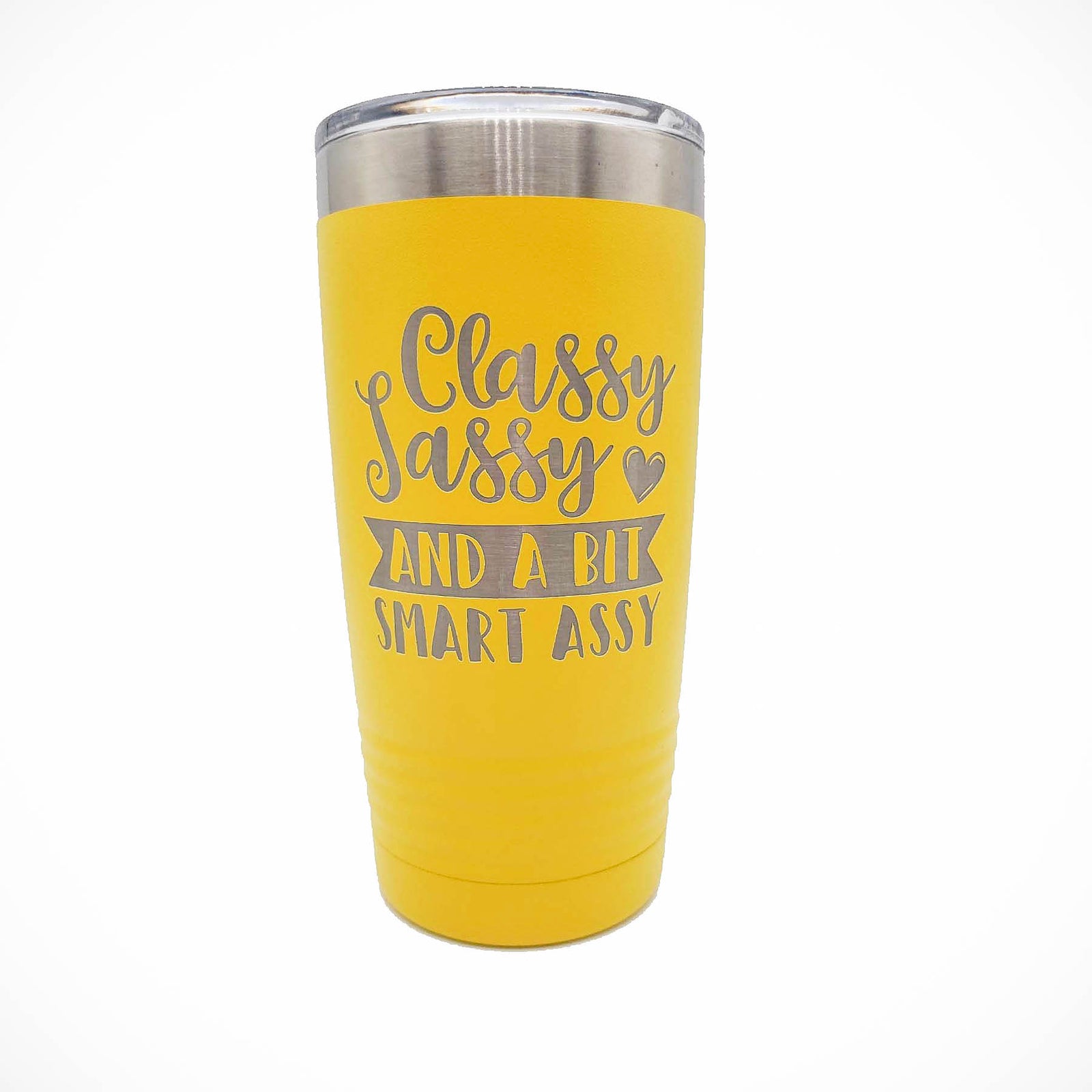 Classy Sassy and a Bit Smart Assy Engraved Polar Camel Tumbler Yellow Sunny Box