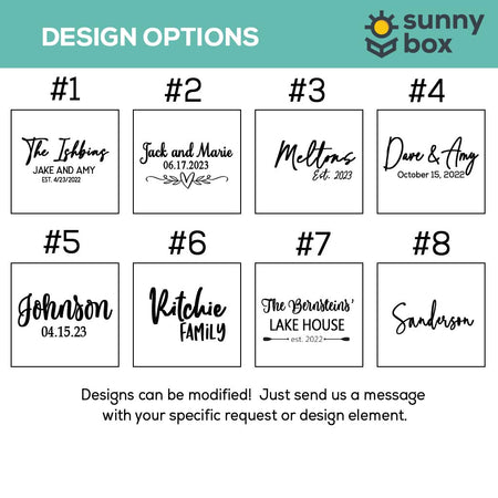 Personalized Acacia Wood and Marble Coasters