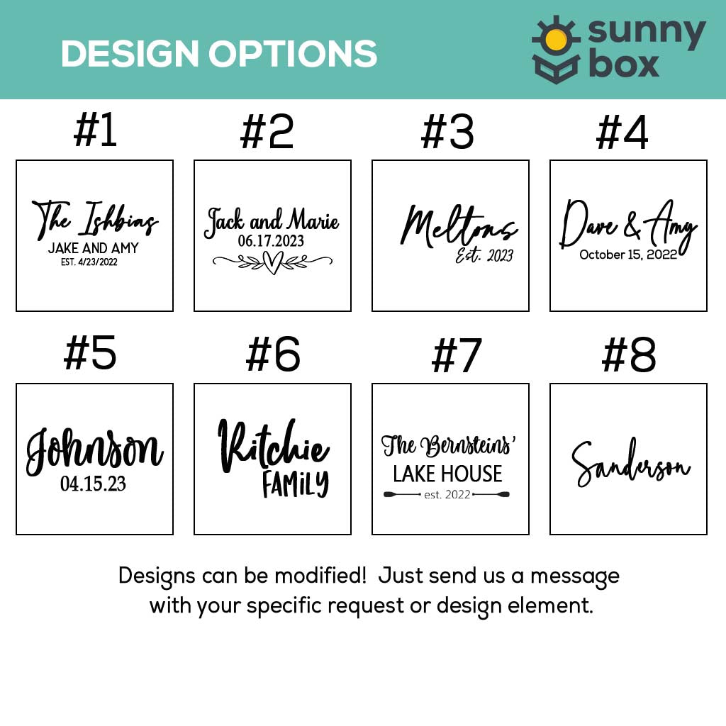 Personalized Acacia Wood and Marble Coasters