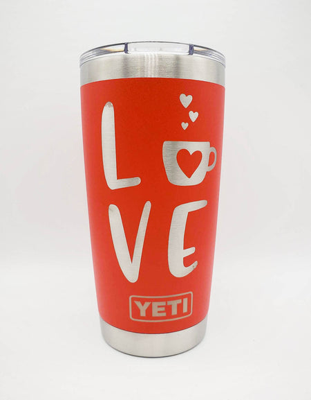 Coffee Love Engraved YETI Tumbler