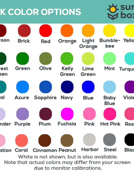 Ink Color Options
