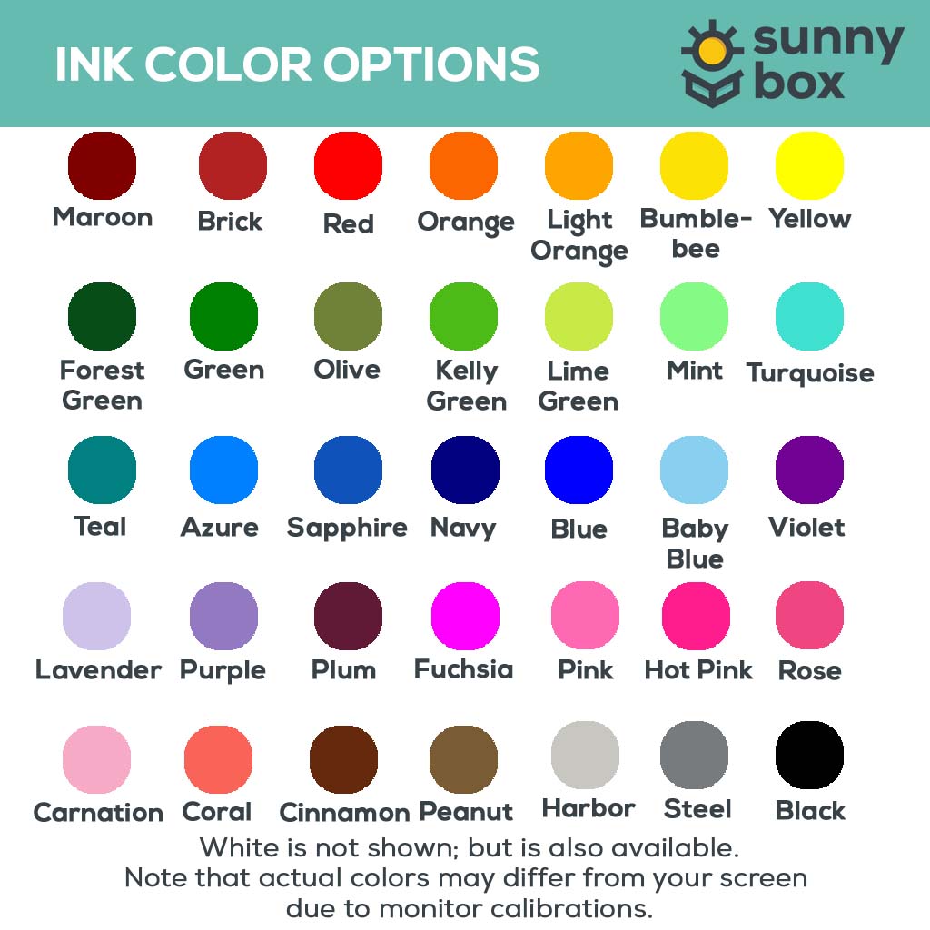 Ink Color Options