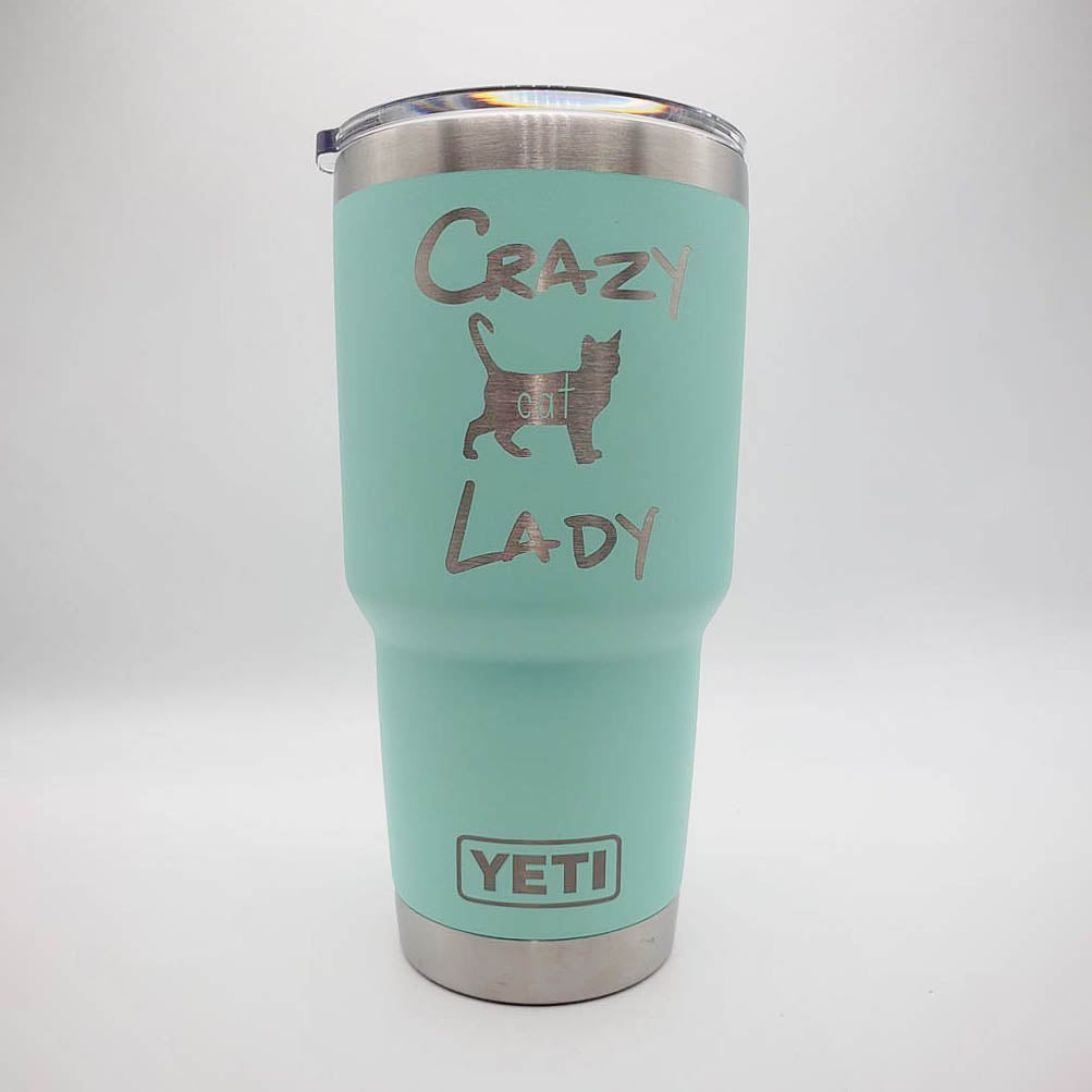 Crazy Cat Lady Engraved YETI Tumbler