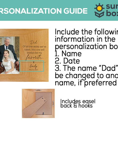 Father of the Bride Wood Wide Picture Frame