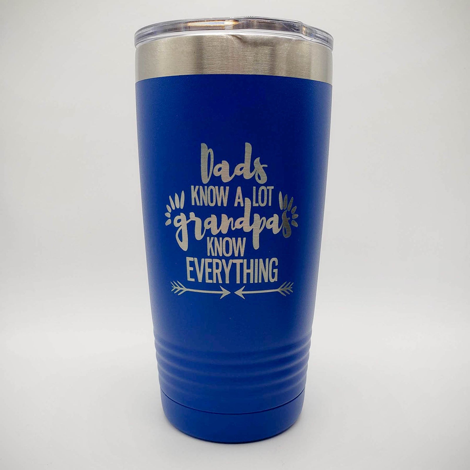Dads Know A Lot Grandpas Know Everything Engraved Fathers Day Tumbler Sunny Box