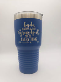 Dads Know A Lot - Grandpas Know Everything Engraved Polar Camel Tumbler - Sunny Box